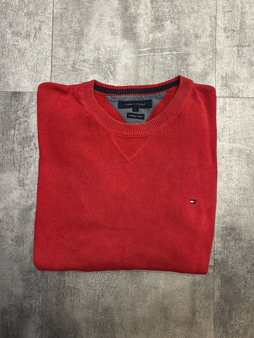 đź›’Pull Tommy Hilfiger Rouge Lđź›’