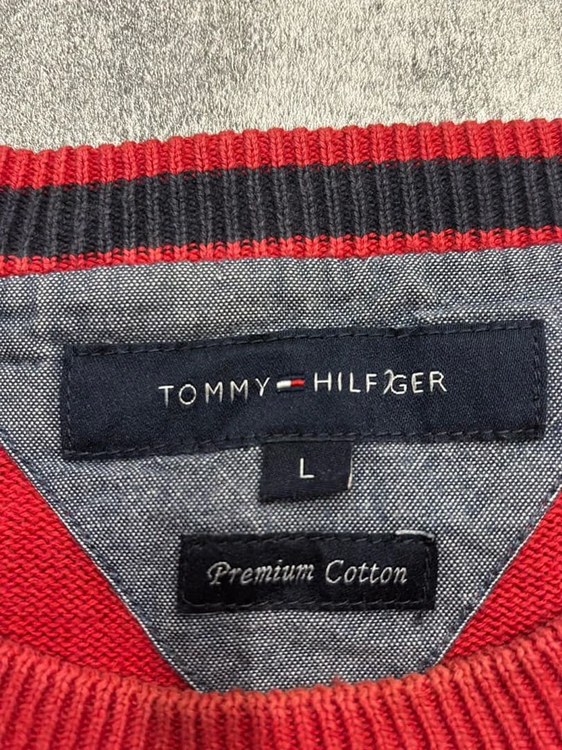 đź›’Pull Tommy Hilfiger Rouge Lđź›’