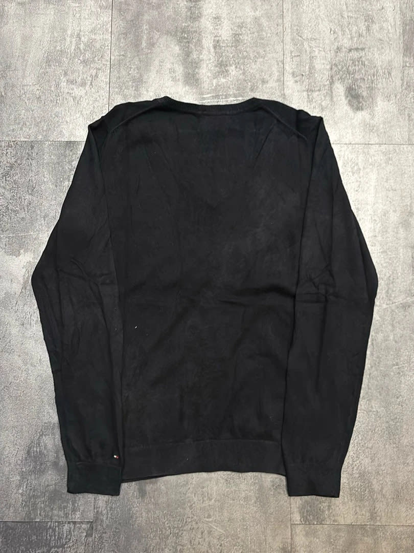 đź›’Pull Tommy Hilfiger Noir Blanc Rose Taille Lđź›’