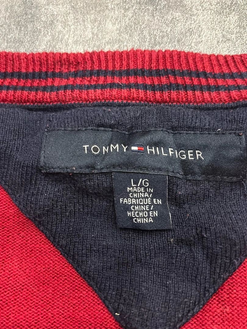 đź›’Pull Tommy Hilfiger Rouge Lđź›’