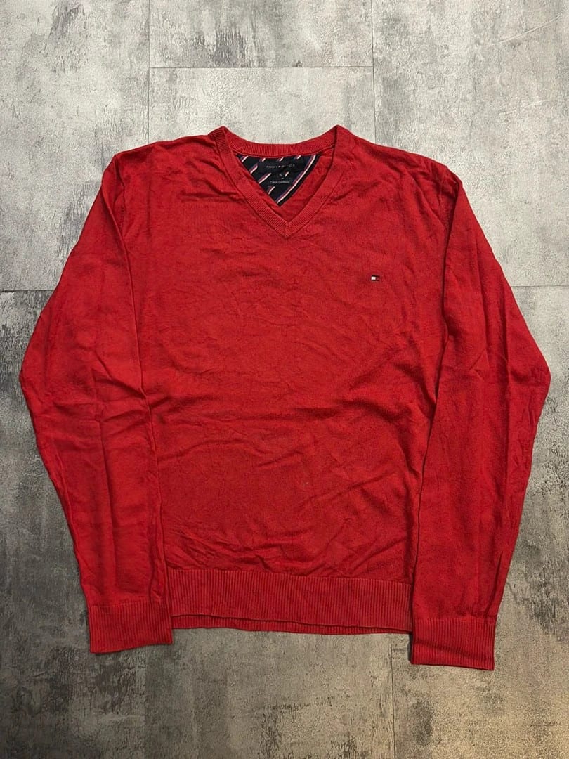 đź›’Pull Tommy Hilfiger XL rouge vifđź›’