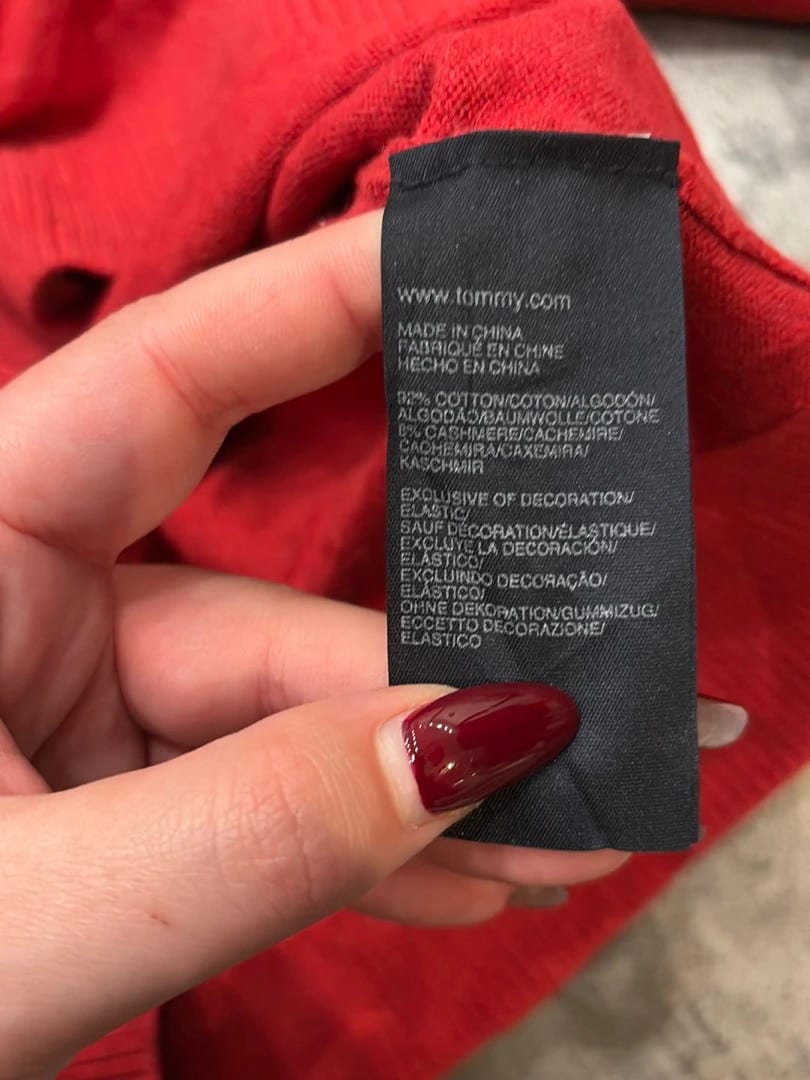 đź›’Pull Tommy Hilfiger XL rouge vifđź›’