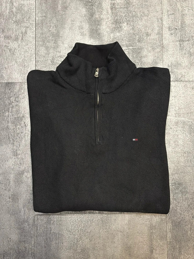 🛒Pull Tommy Hilfiger Taille M Noir Zippé🛒