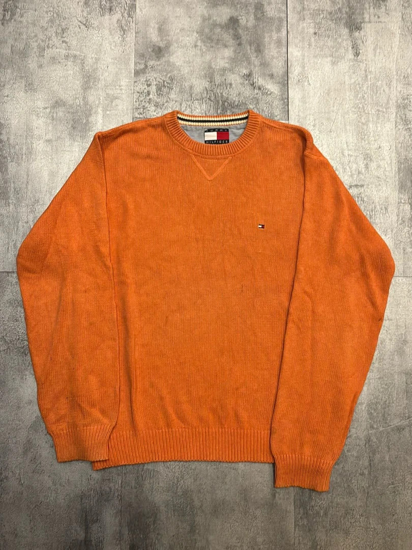 đź›’Pull Tommy Hilfiger Orange Taille Mđź›’