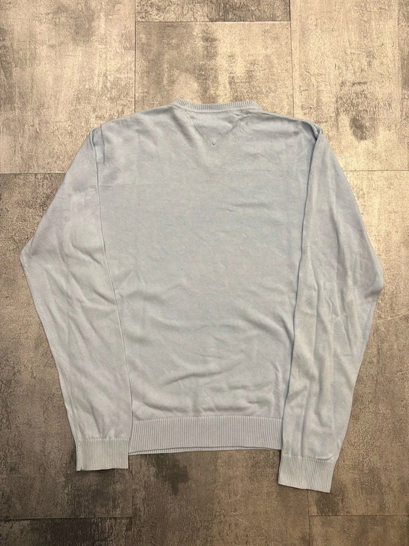 đź›’Pull Tommy Hilfiger Bleu Clair Taille Lđź›’