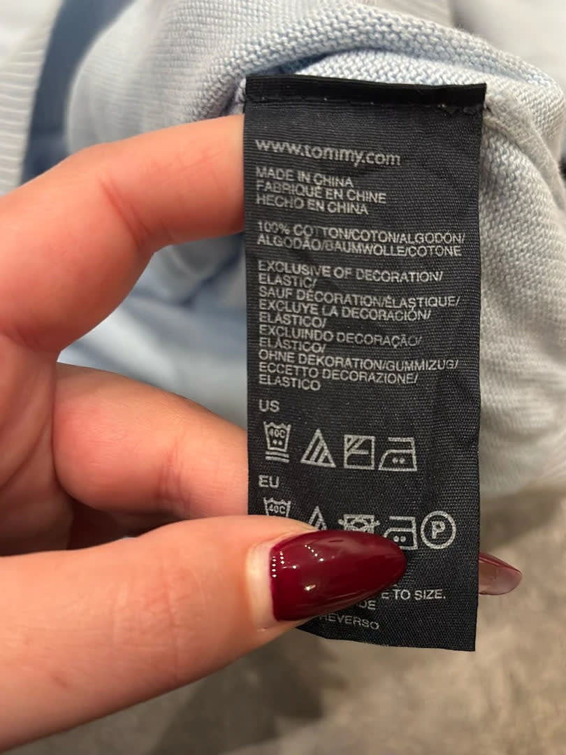 đź›’Pull Tommy Hilfiger Bleu Clair Taille Lđź›’