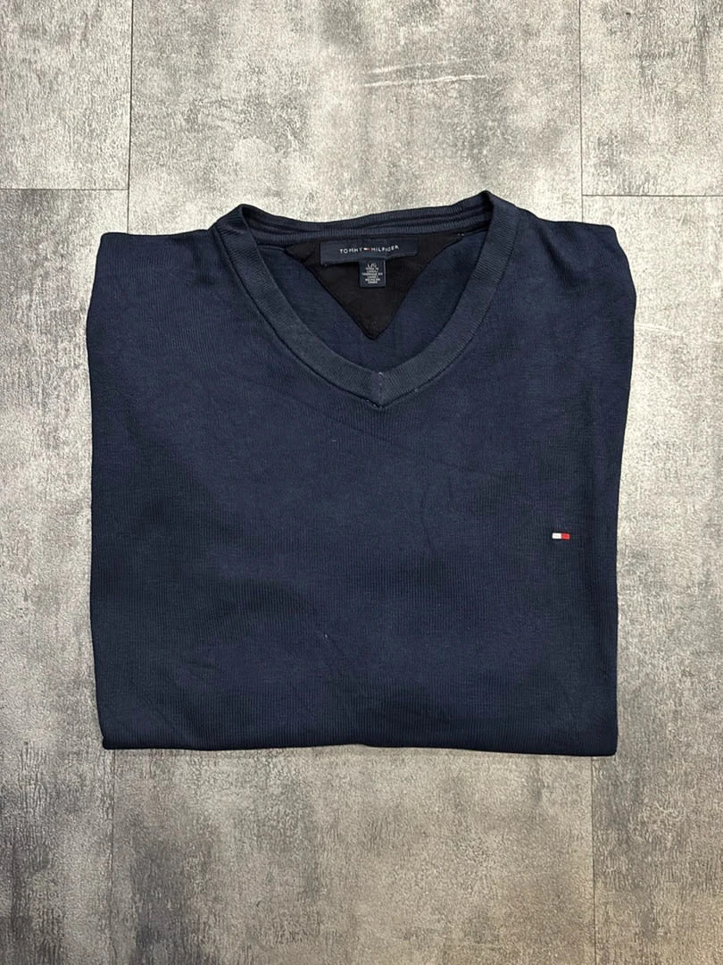 đź›’Pull Tommy Hilfiger Bleu Marine Taille Lđź›’