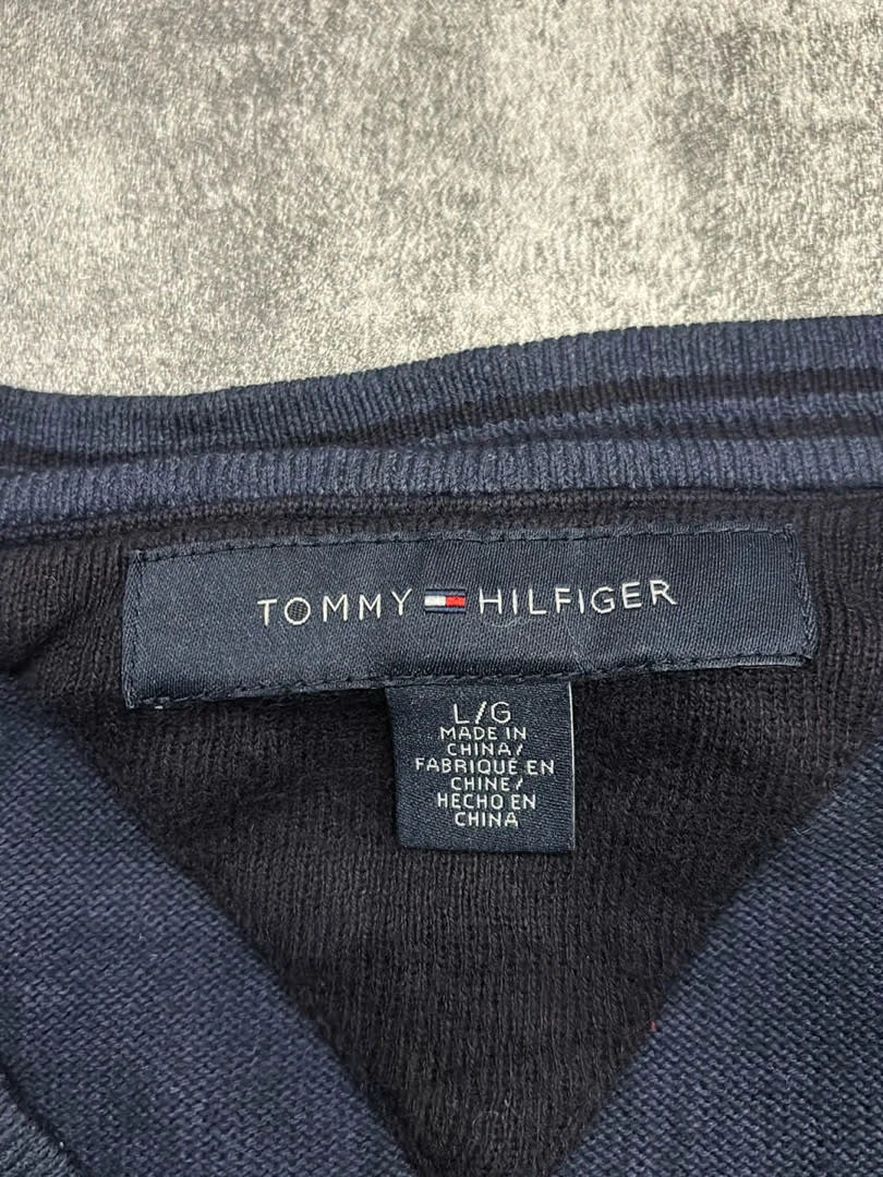 đź›’Pull Tommy Hilfiger Bleu Marine Taille Lđź›’