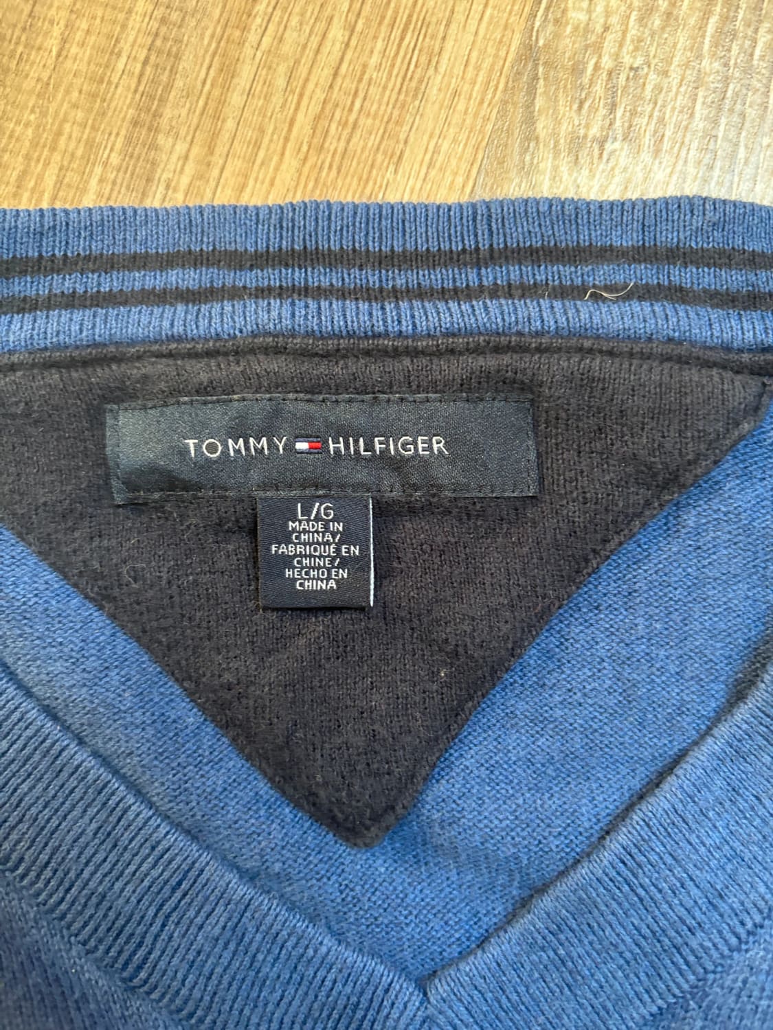 đź›’Pull Tommy Hilfiger Bleu Marine Taille Lđź›’