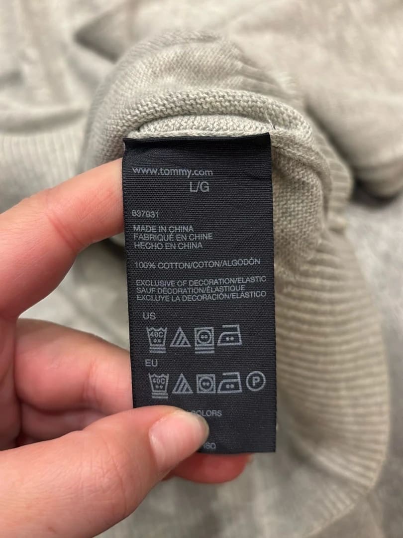 đź›’Pull Tommy Hilfiger Gris Taille Lđź›’