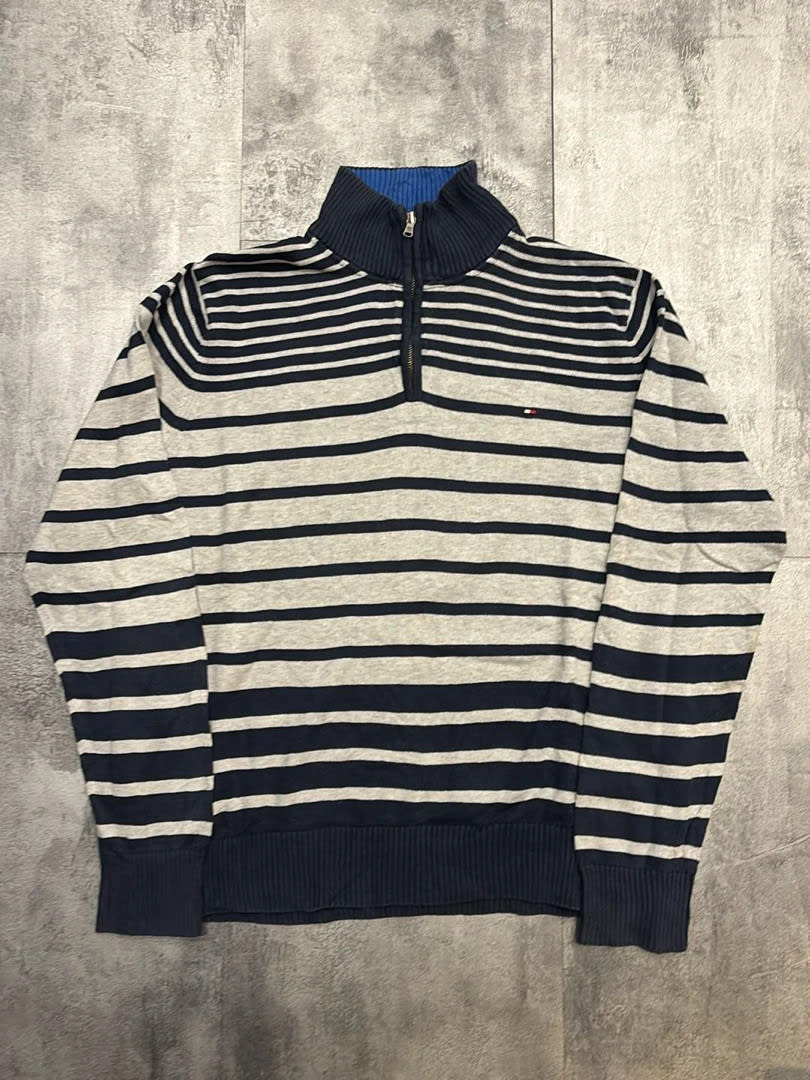 🛒Pull Tommy Hilfiger rayé L🛒