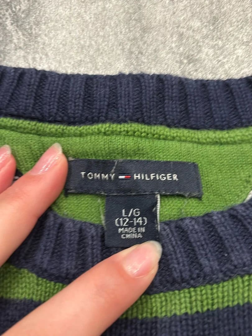 🛒Pull Tommy Hilfiger Rayé L🛒