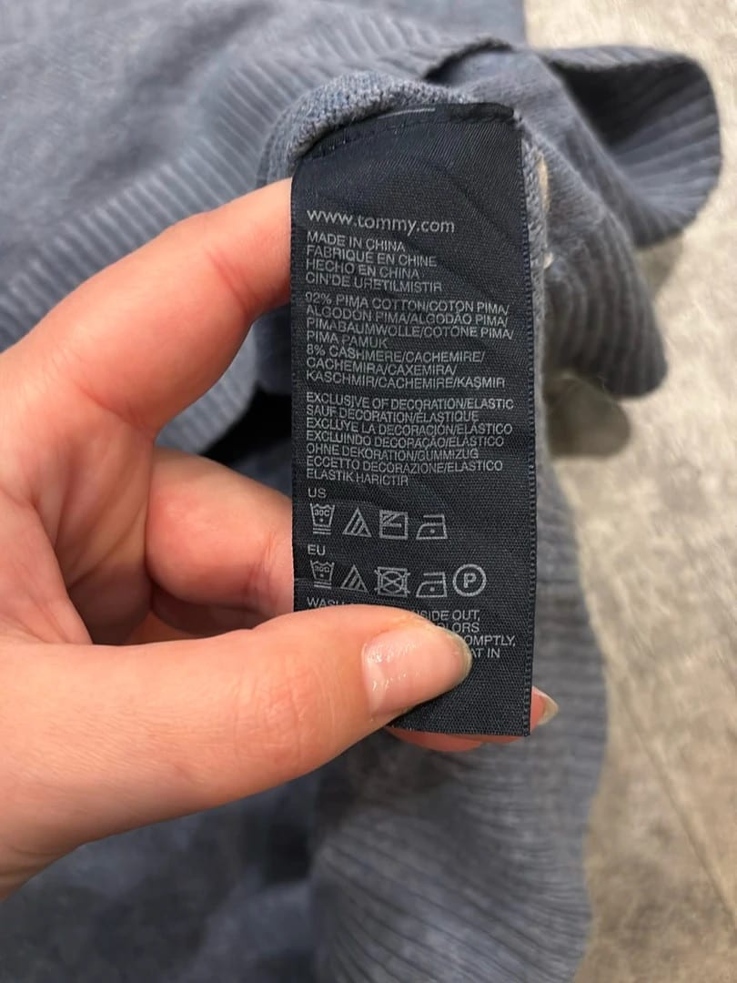 🛒Pull Tommy Hilfiger Bleu Délavé Taille XXL🛒