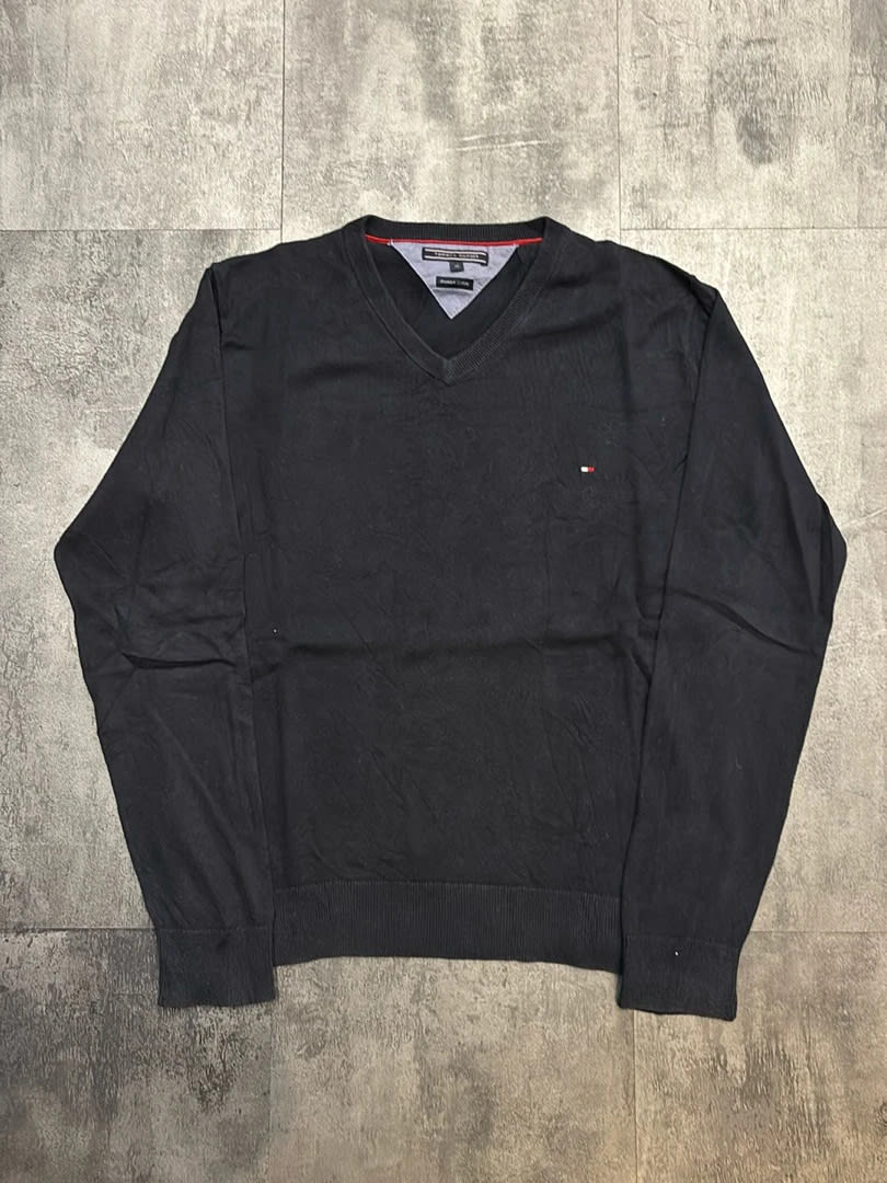 đź›’Pull Tommy Hilfiger XL Noir Col Vđź›’