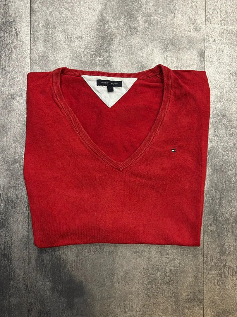 đź›’Pull Tommy Hilfiger Rouge Taille Mđź›’