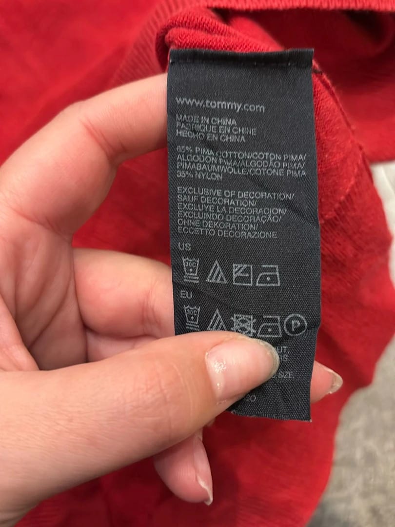 đź›’Pull Tommy Hilfiger Rouge Taille Mđź›’