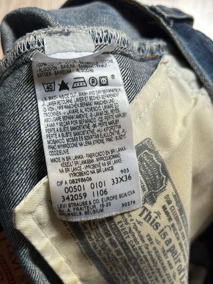 đź›’Jeans Levi's 501 W33 L36đź›’