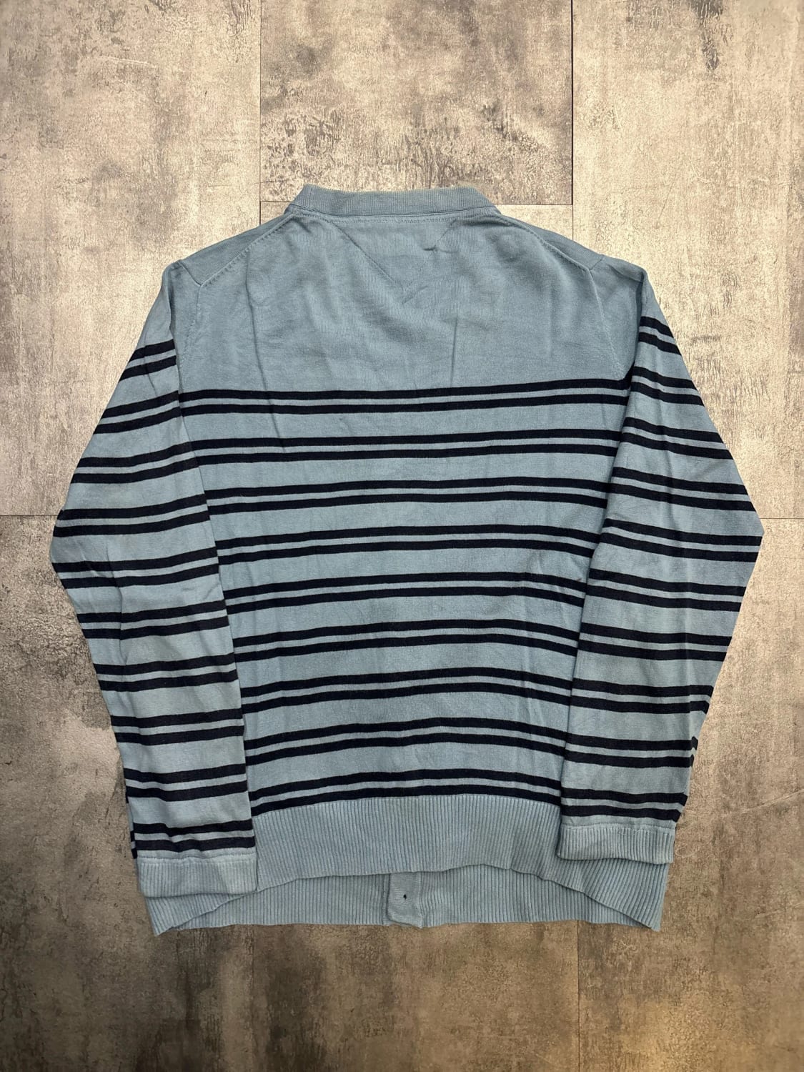 🛒Gilet Tommy Hilfiger Bleu Ciel Rayé Taille L🛒