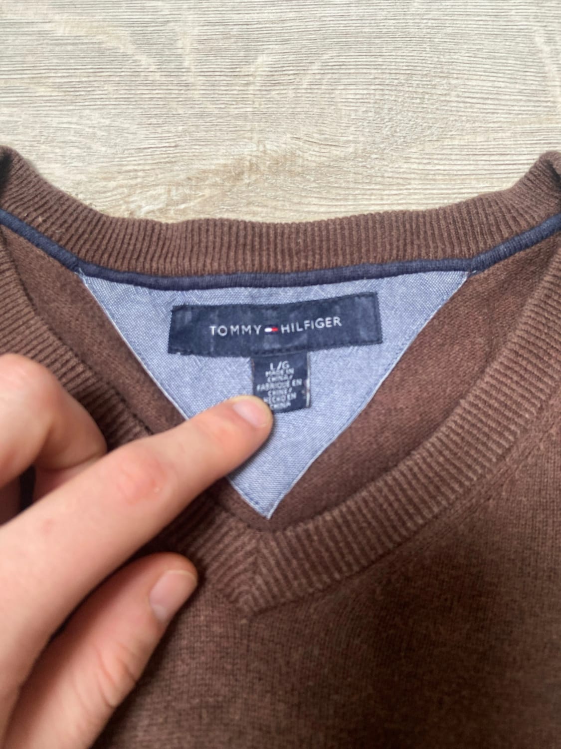 đź›’Pull Tommy Hilfiger Marron Lđź›’