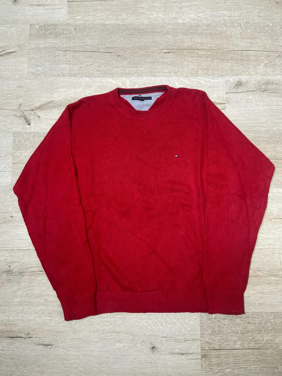đź›’Pull Tommy Hilfiger Rouge Taille L đź›’