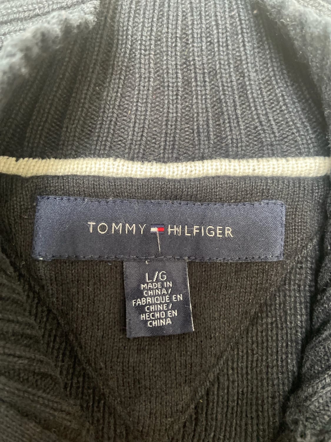 🛒Pull zippé Tommy Hilfiger L🛒
