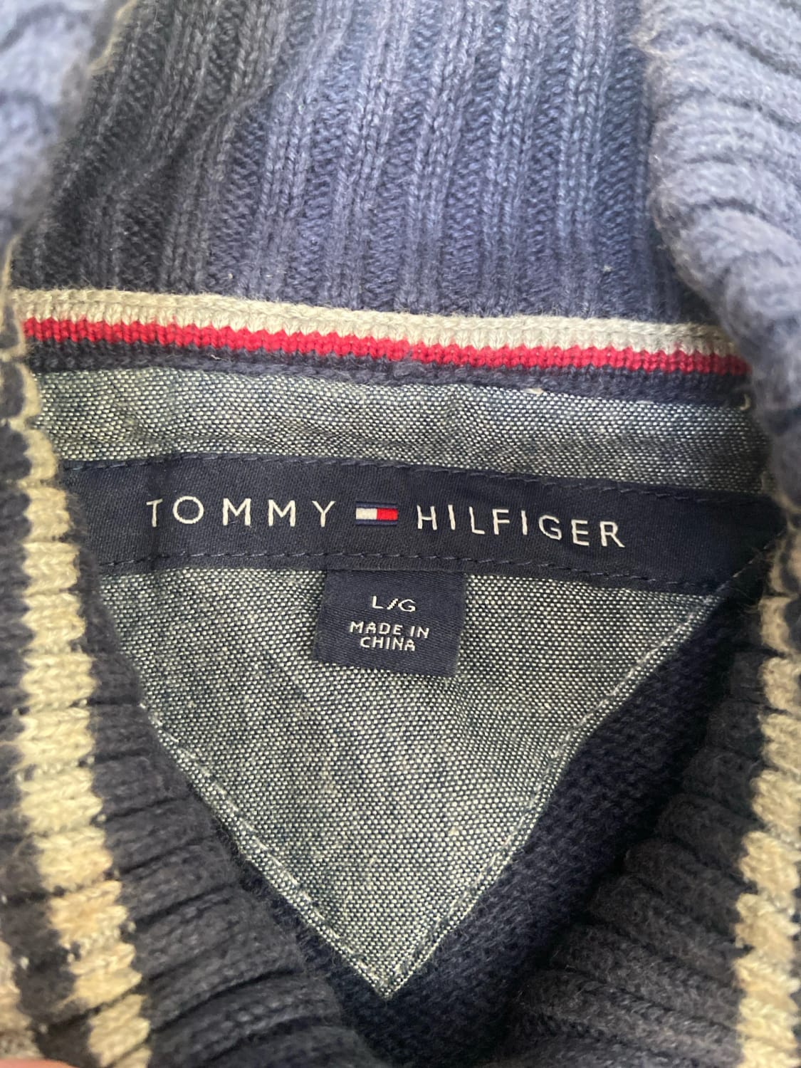 🛒Pull zippé Tommy Hilfiger L🛒