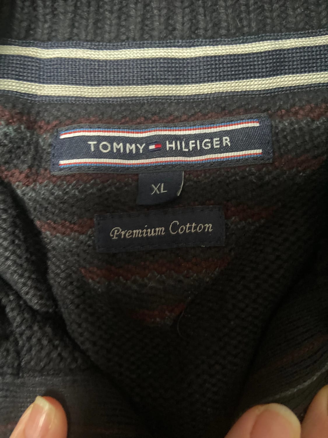 🛒Pull Tommy Hilfiger XL Noir Zippé🛒
