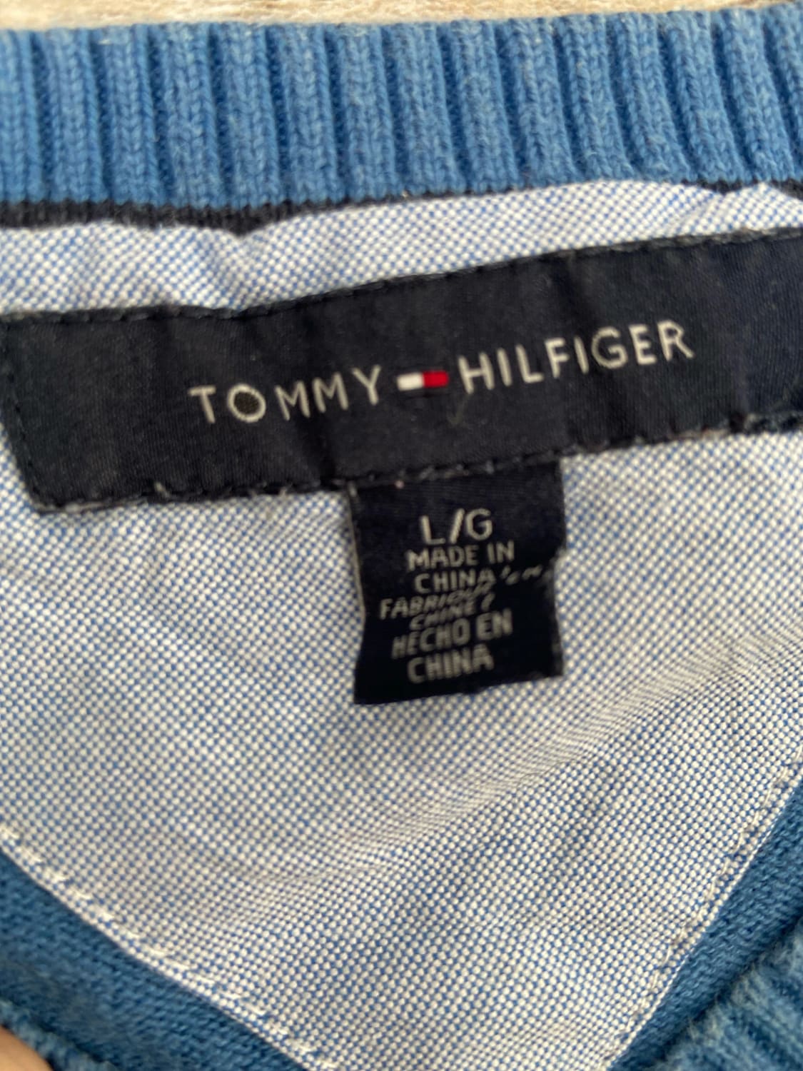 đź›’Pull Tommy Hilfiger Bleu Taille Lđź›’