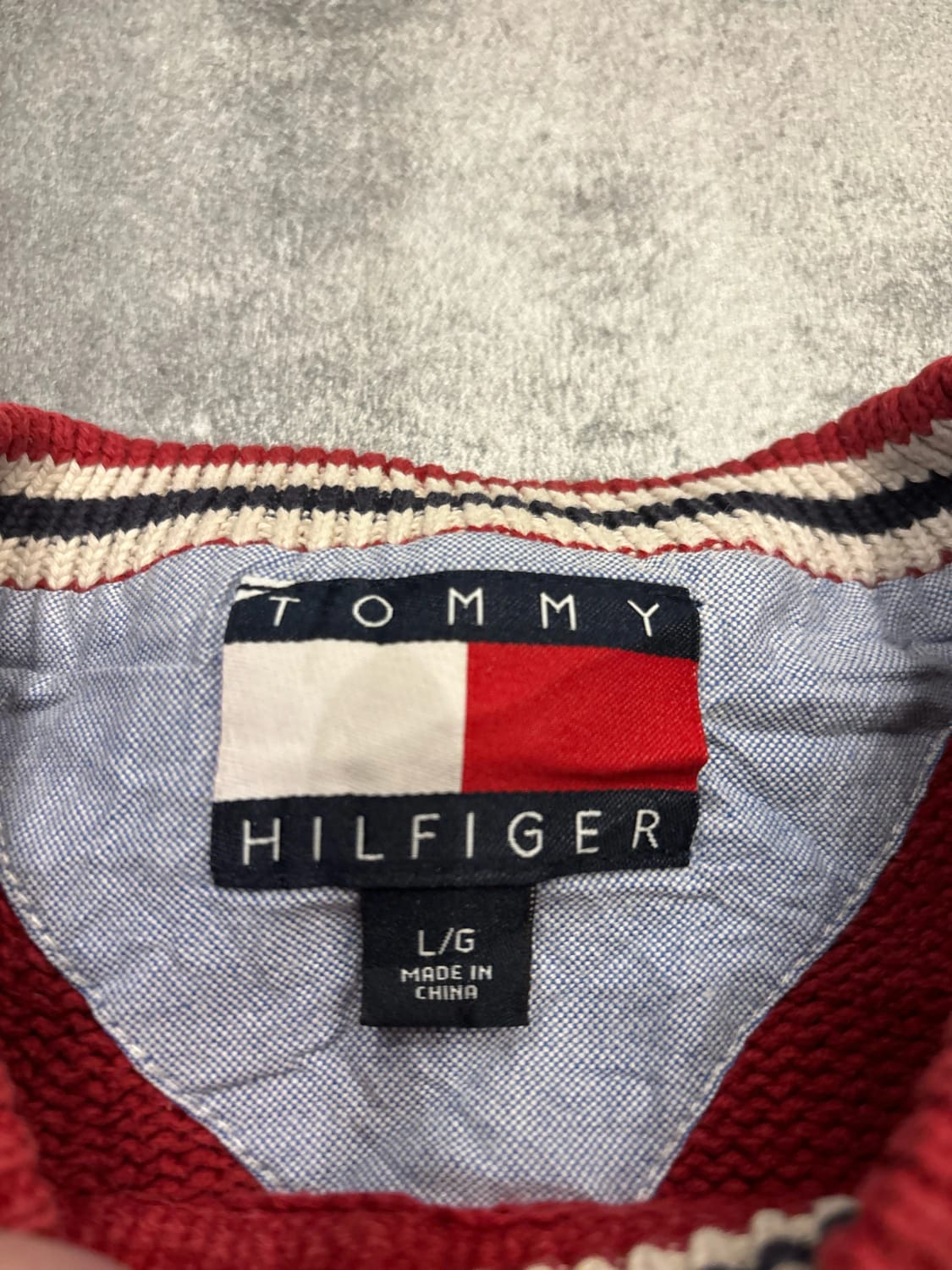đź›’Pull Tommy Hilfiger Rouge L đź›’