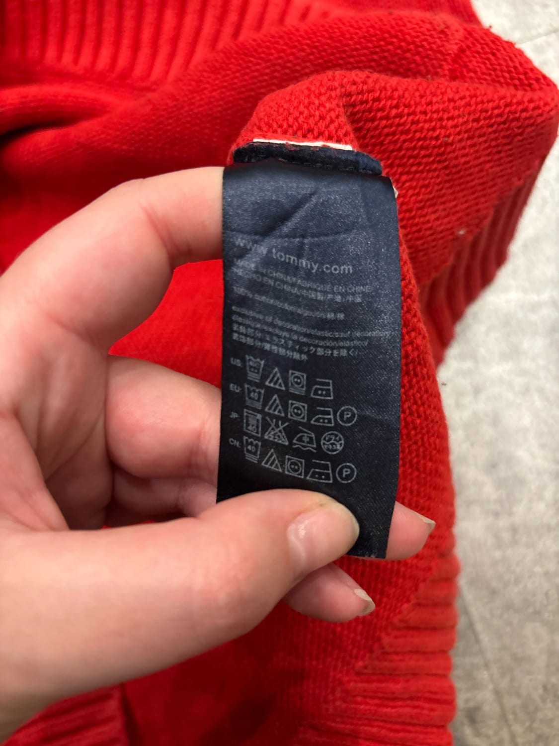 đź›’Pull Tommy Hilfiger Rouge XLđź›’