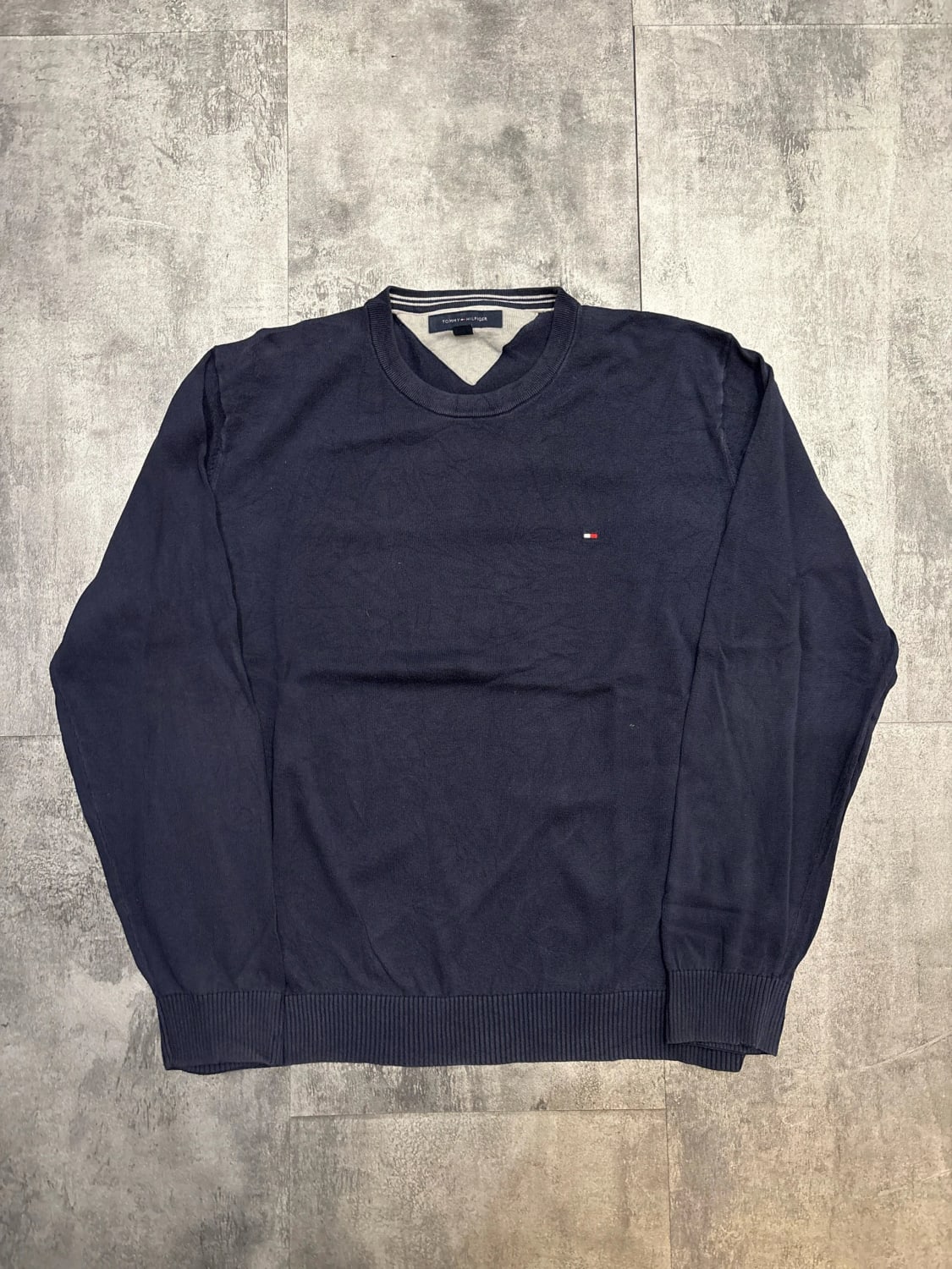 đź›’Pull Tommy Hilfiger Bleu Marine Taille Lđź›’