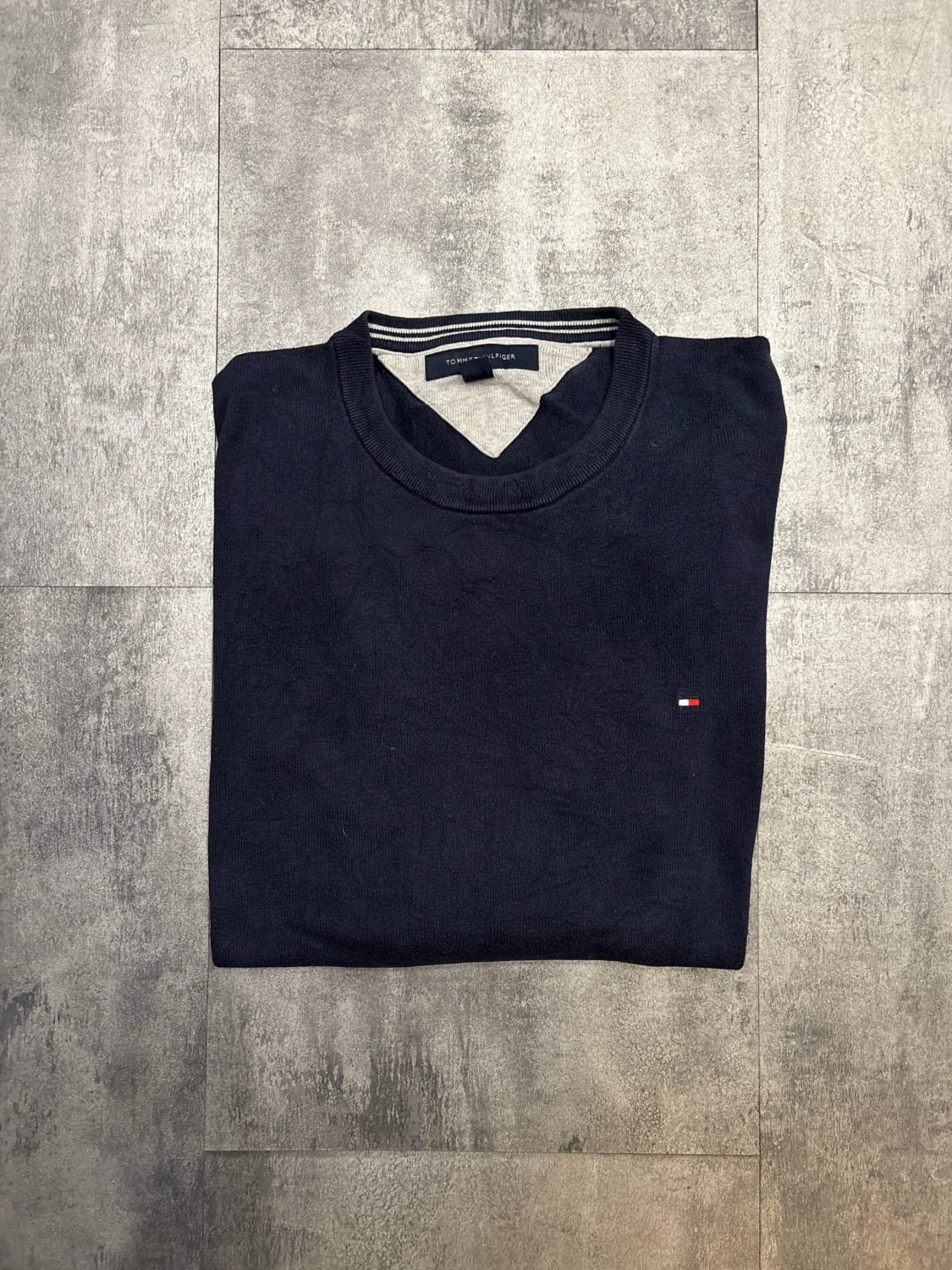 đź›’Pull Tommy Hilfiger Bleu Marine Taille Lđź›’