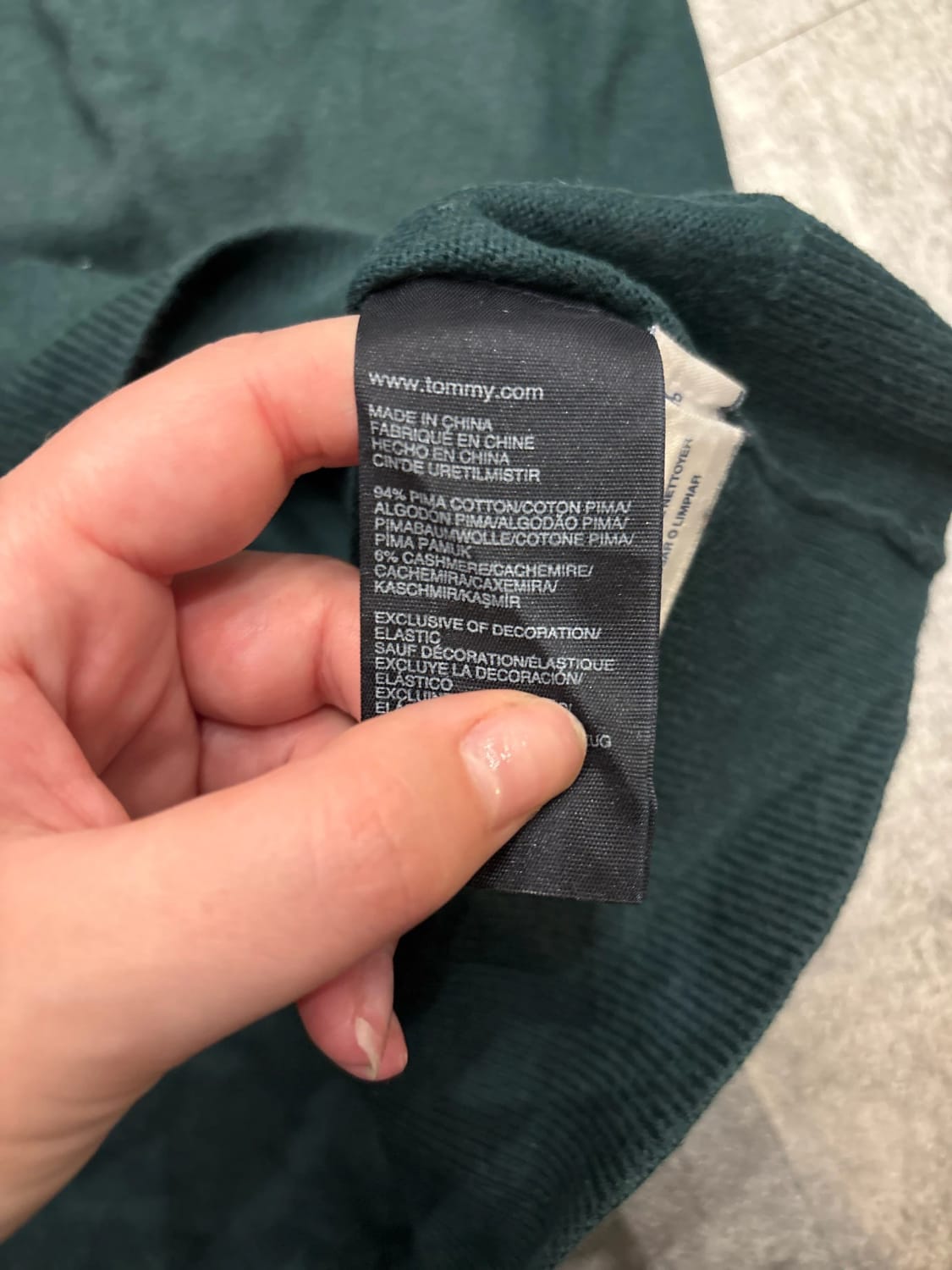 đź›’Pull Tommy Hilfiger XL Vert sapinđź›’