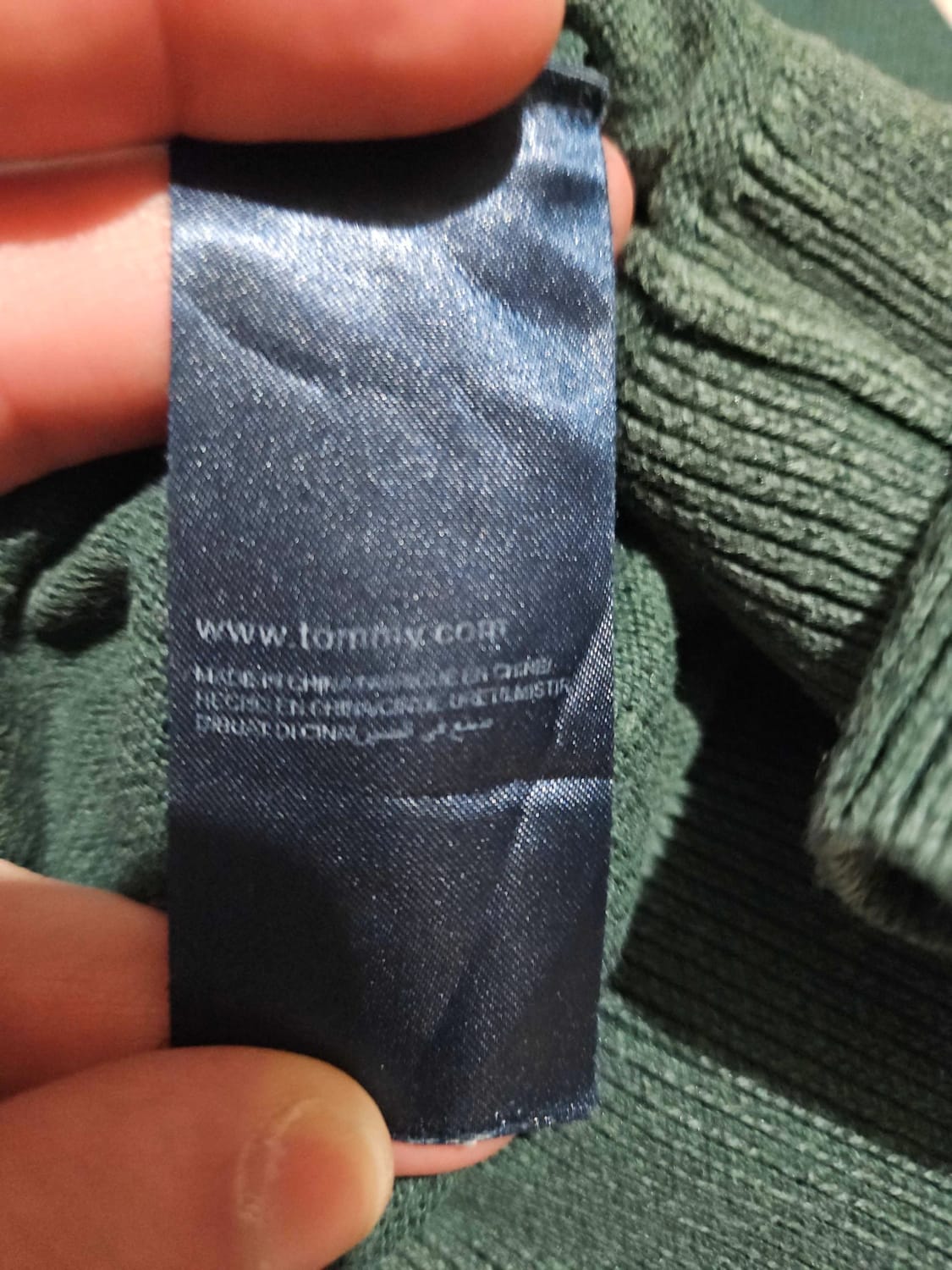 đź›’Pull Tommy Hilfiger XL Vert sapinđź›’