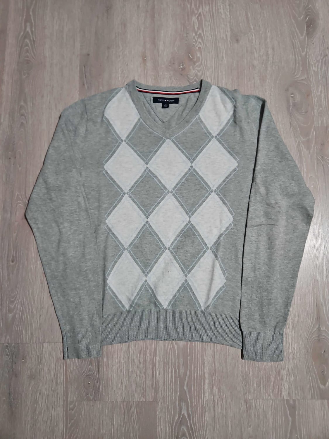 đź›’Pull Tommy Hilfiger XS Gris et Blancđź›’