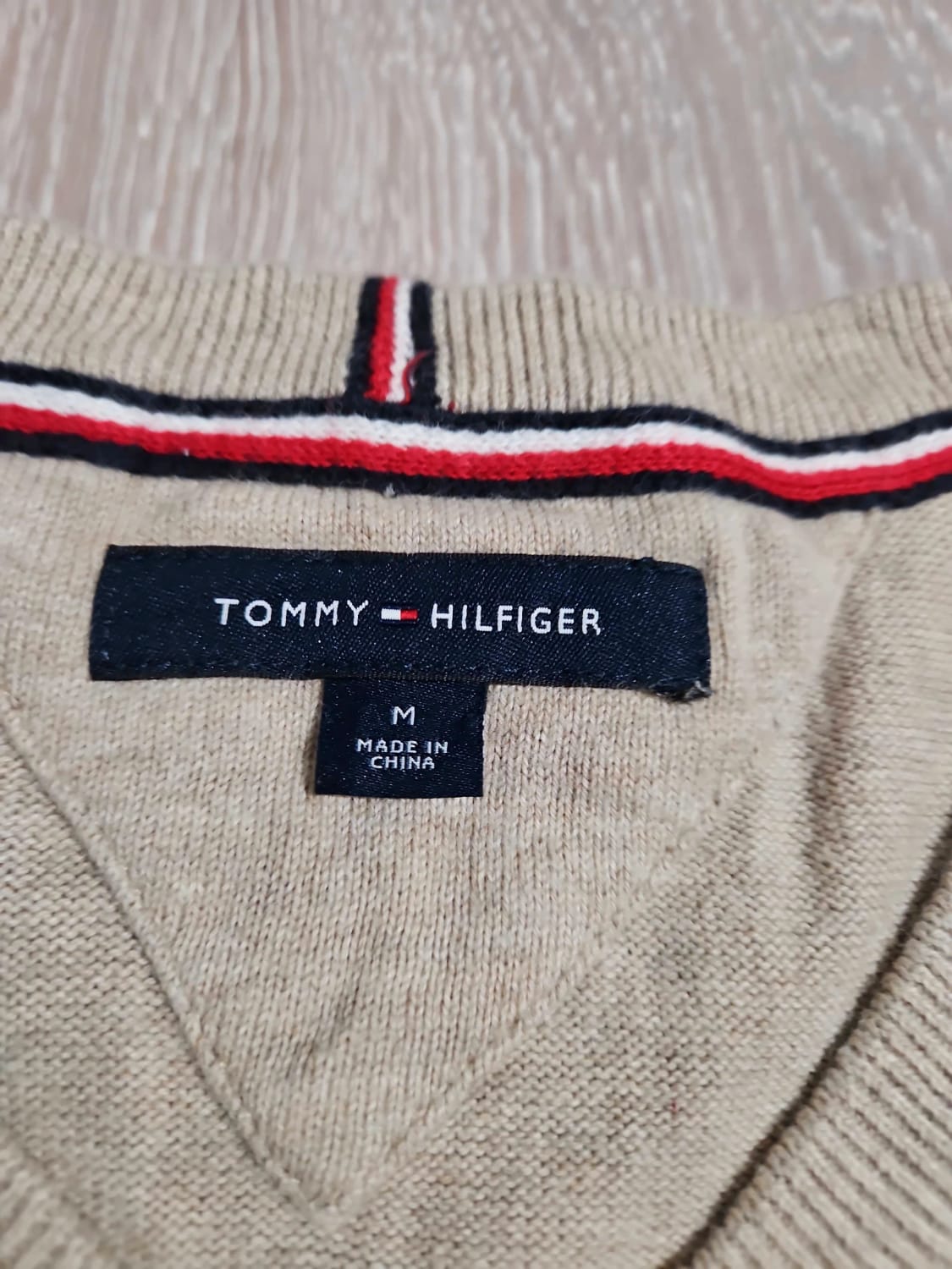 đź›’Pull Tommy Hilfiger Beige Taille Mđź›’
