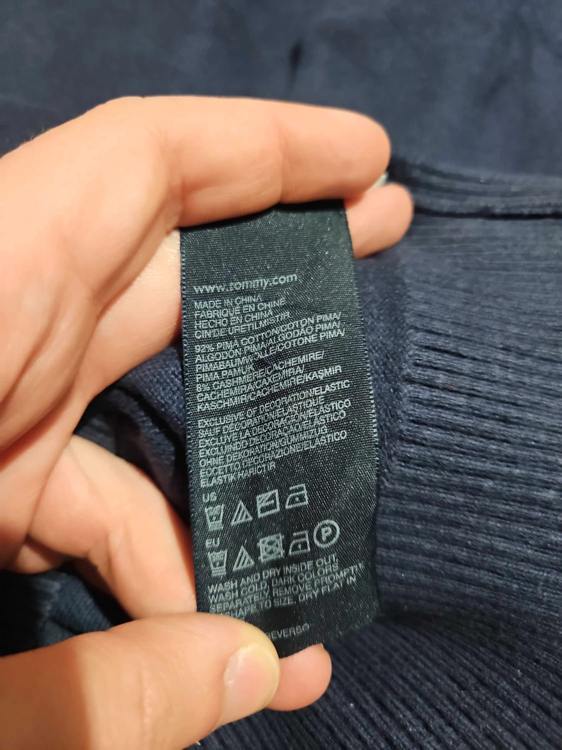 đź›’Pull Tommy Hilfiger Bleu Marine Taille Mđź›’