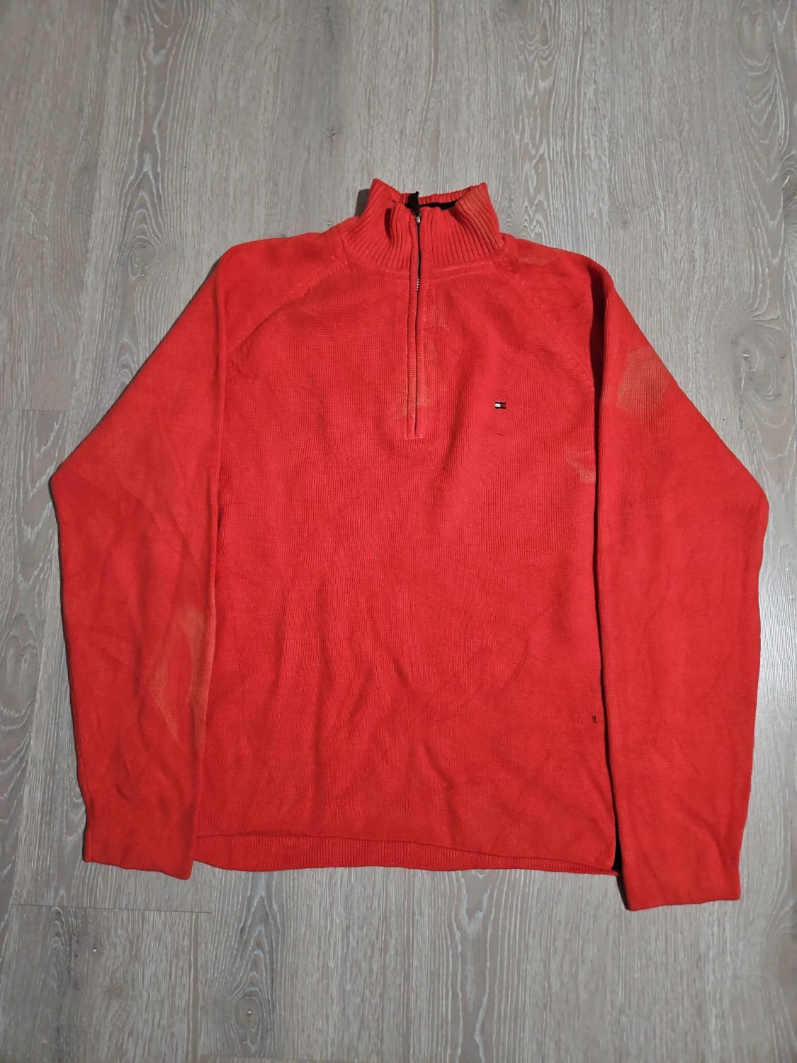 đź›’Pull Tommy Hilfiger Rouge Taille M đź›’