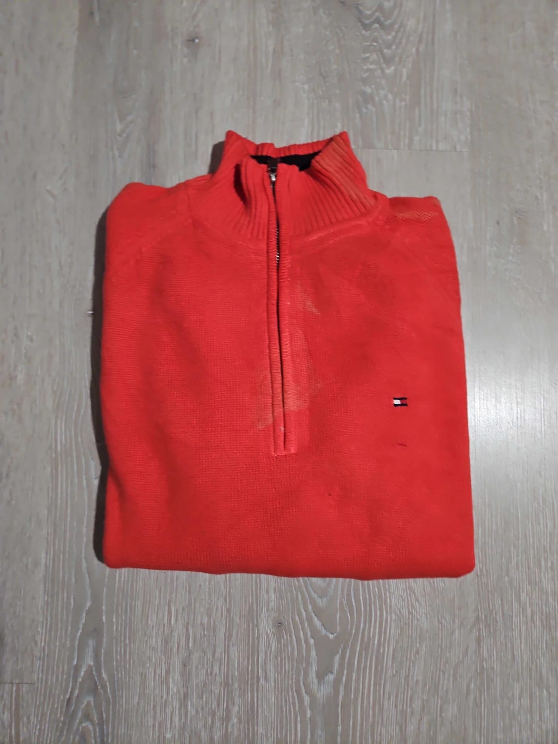 đź›’Pull Tommy Hilfiger Rouge Taille M đź›’