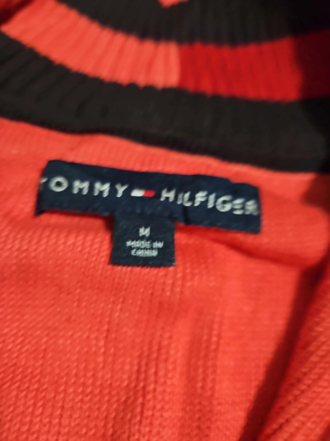 đź›’Pull Tommy Hilfiger Rouge Taille M đź›’