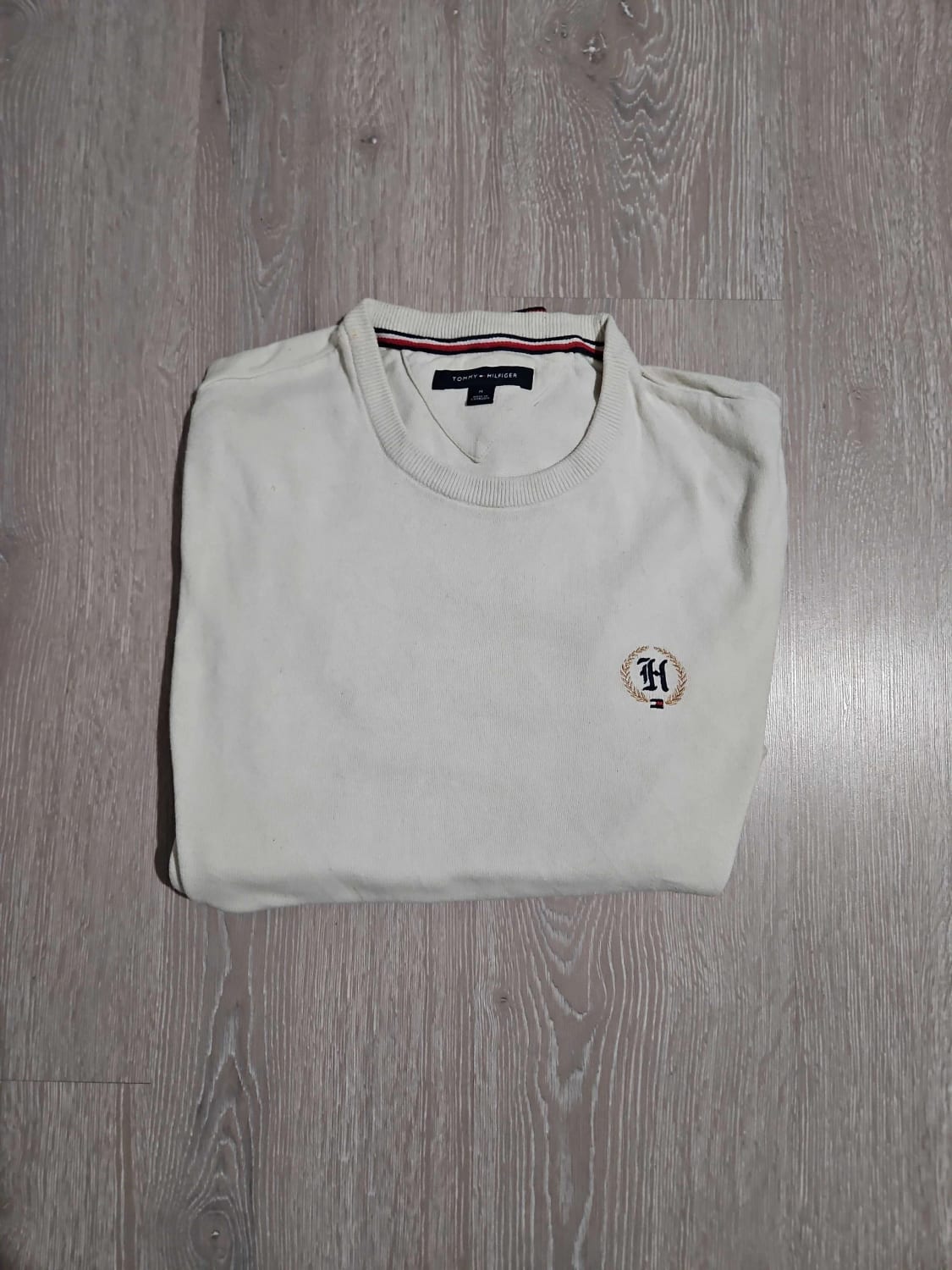 🛒Pull Tommy Hilfiger Taille M Crème Blanc Cassé🛒