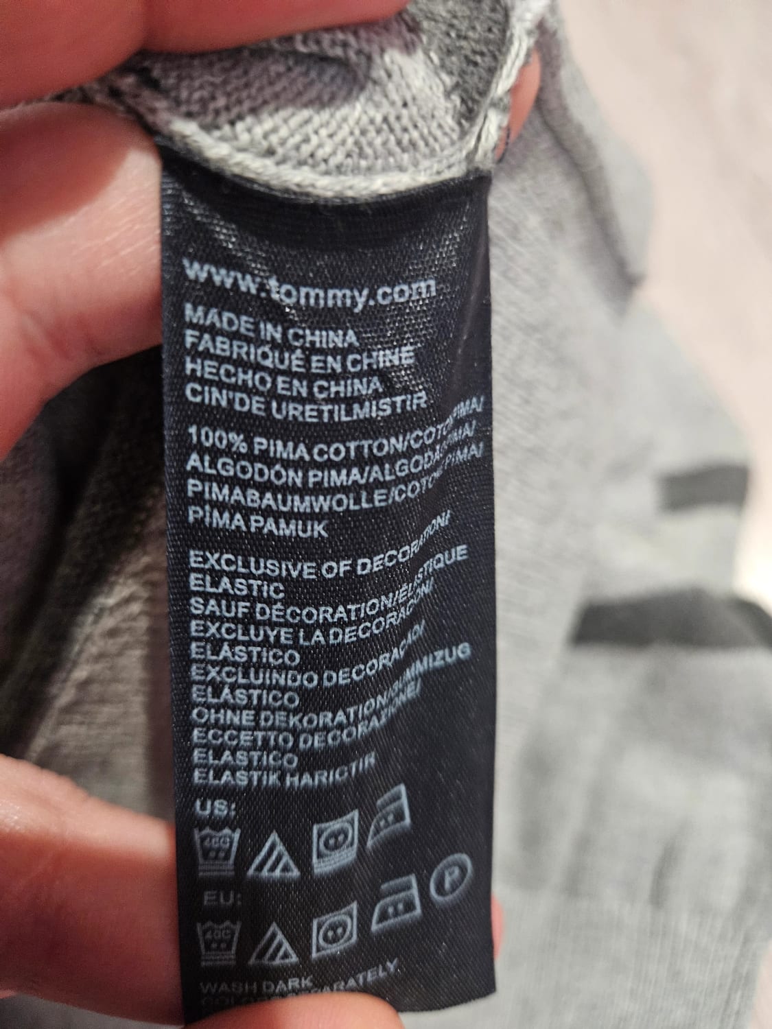 🛒Pull Tommy Hilfiger Gris Rayé L🛒