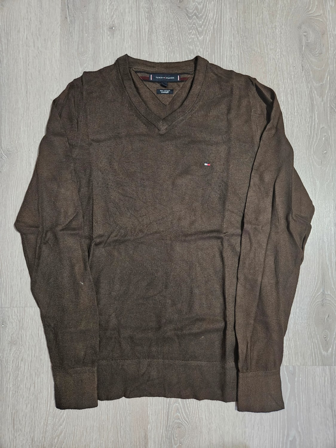 đź›’Pull Tommy Hilfiger XS Marron Col Vđź›’