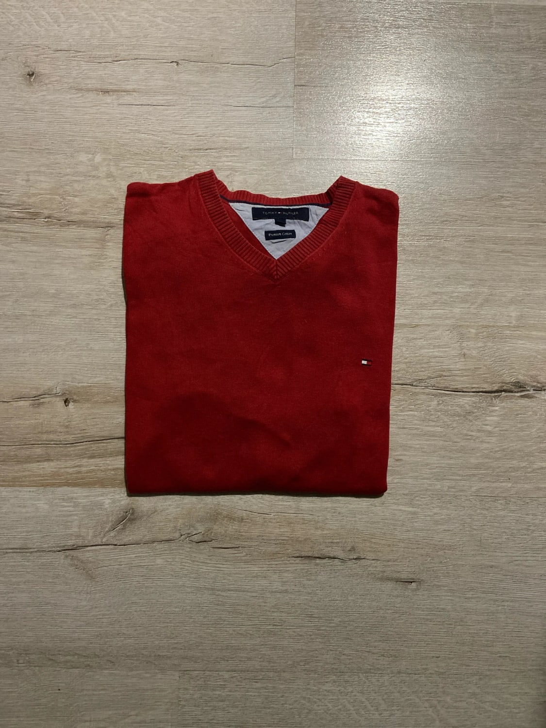 đź›’Pull Tommy Hilfiger Rouge Taille M đź›’