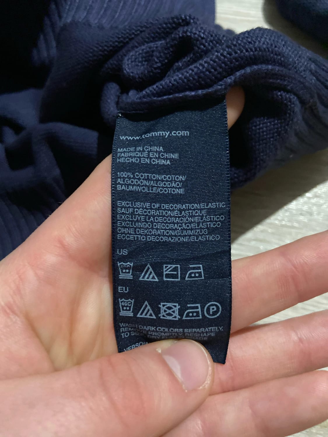 đź›’Pull Tommy Hilfiger XL Bleu Marineđź›’