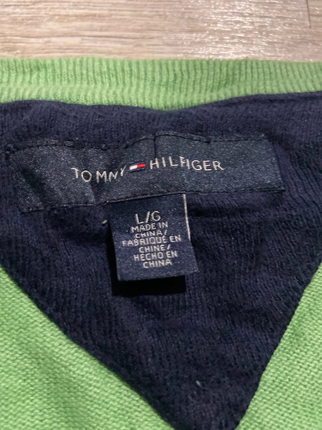 đź›’Pull Tommy Hilfiger Vert Clair Lđź›’