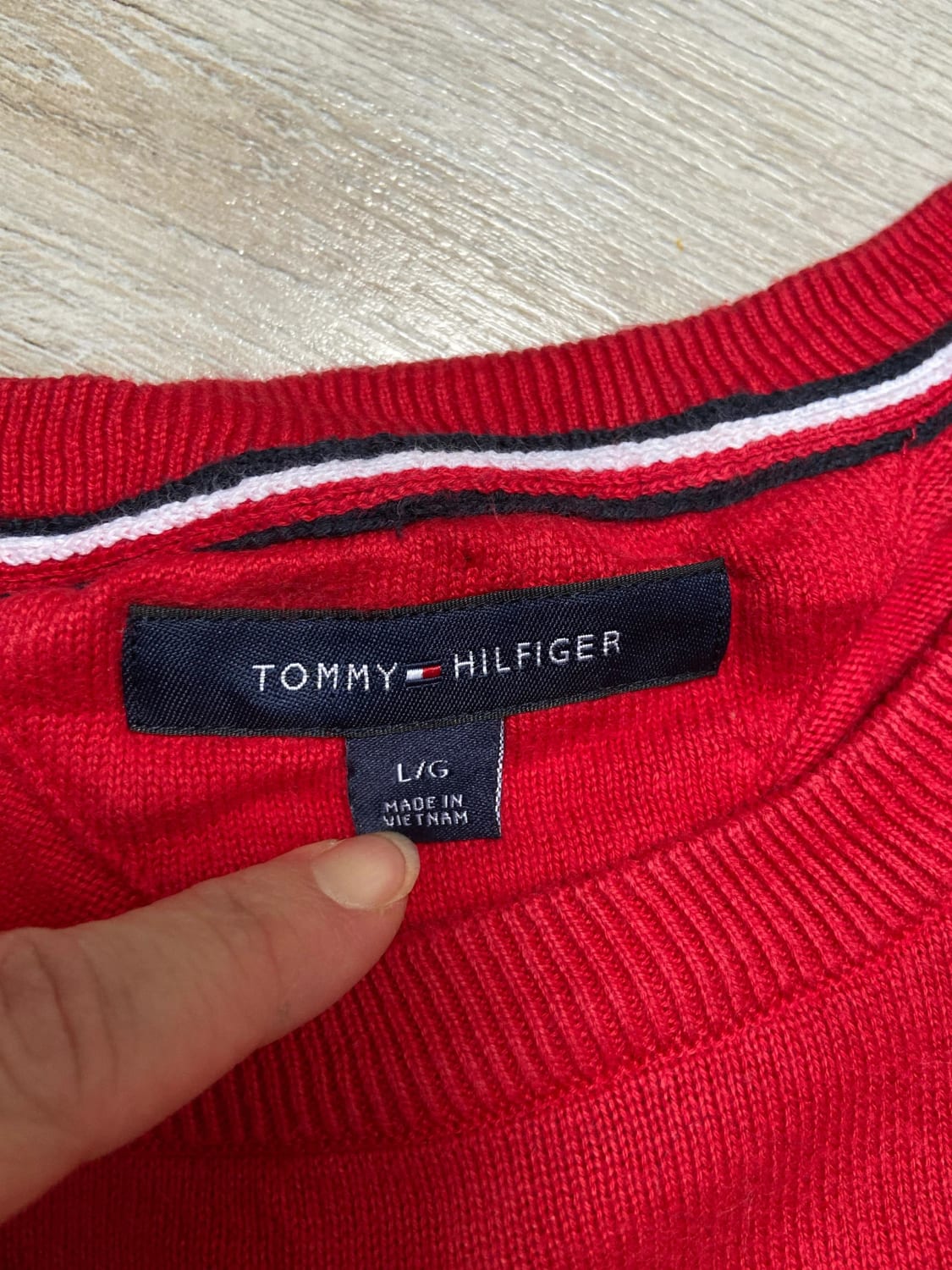 đź›’Pull Tommy Hilfiger Rouge L đź›’
