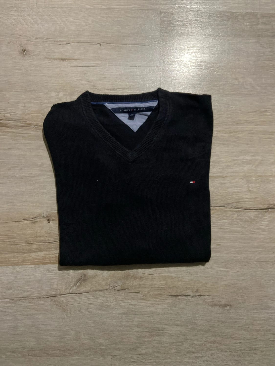 đź›’Pull Tommy Hilfiger XL Noir Col Vđź›’