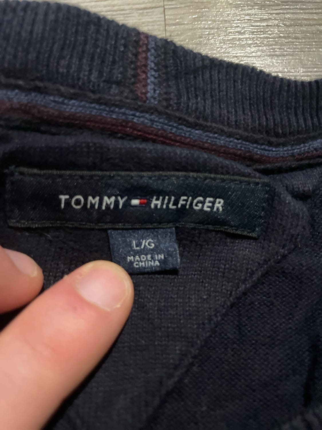 đź›’Pull Tommy Hilfiger Bleu Marine Taille L đź›’