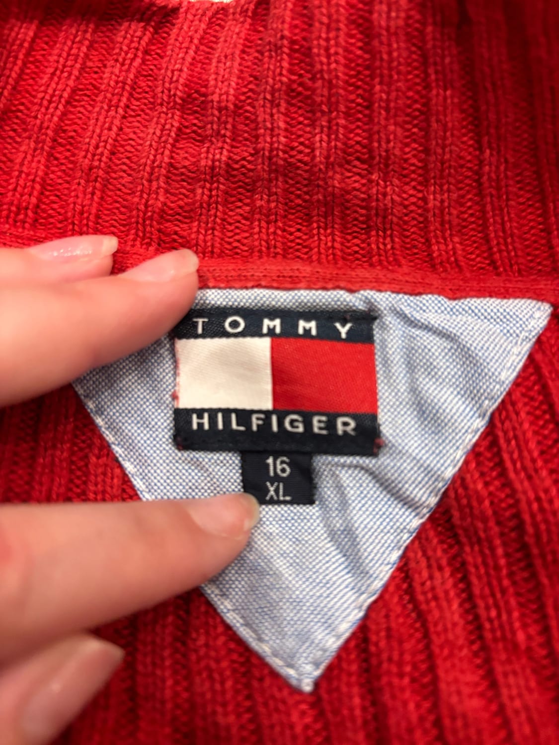đź›’Pull Tommy Hilfiger Rouge XLđź›’